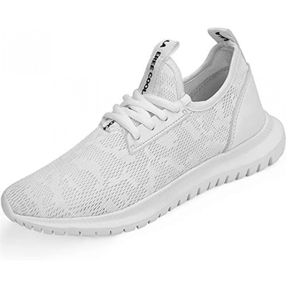 Men's Fashion Lightweight Athletic Running Walking Gym Shoes Casual Sports Shoes White